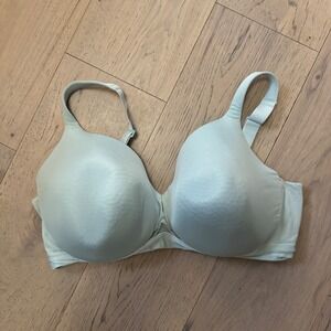 Cacique Lightly Lined Full Coverage Bra 42DDD Light Blue Underwire